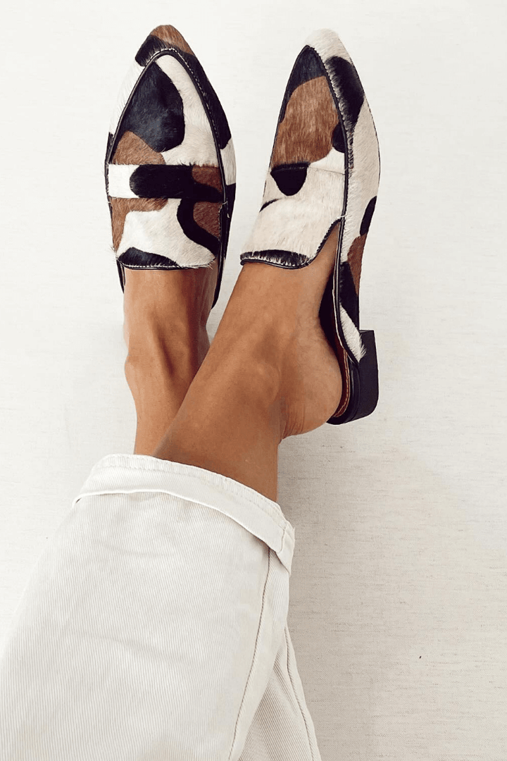 OLENA | LOAFER WITH ABSTRACT PATTERN