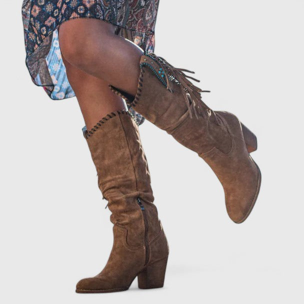 Sydney | Women's Casual Block Heel Cowboy Boots