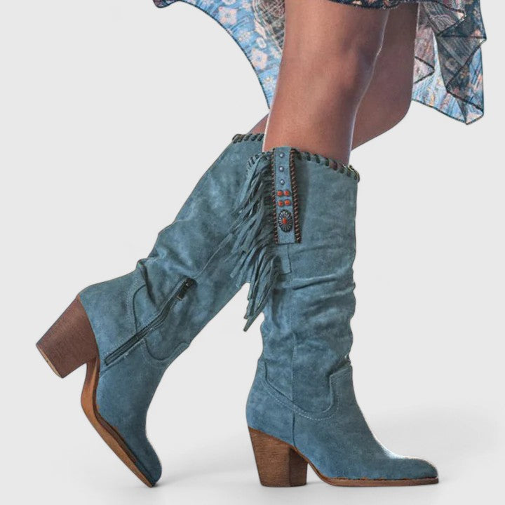 Sydney | Women's Casual Block Heel Cowboy Boots