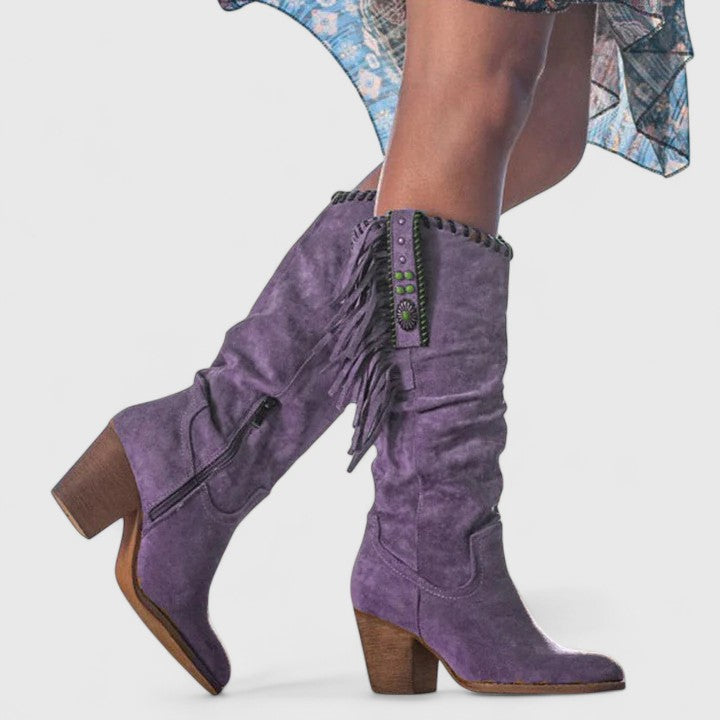 Sydney | Women's Casual Block Heel Cowboy Boots