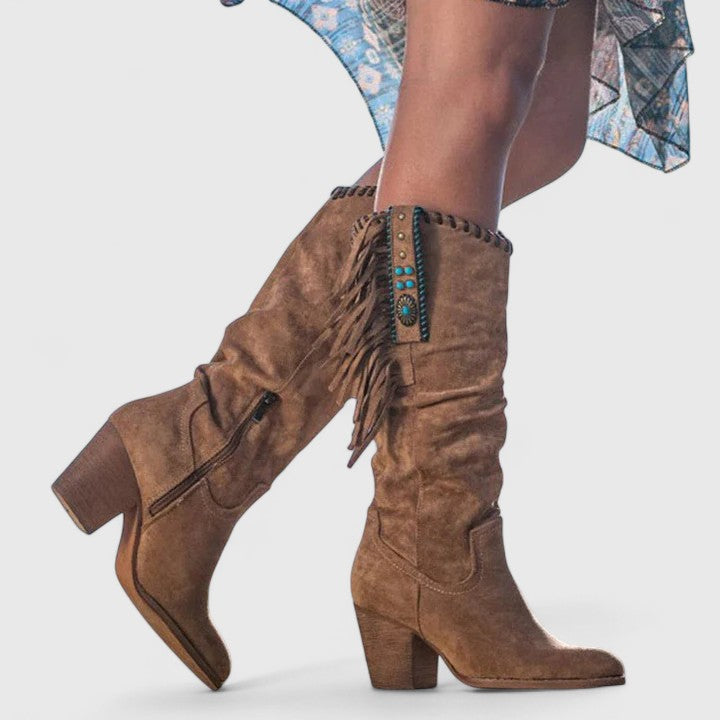 Sydney | Women's Casual Block Heel Cowboy Boots