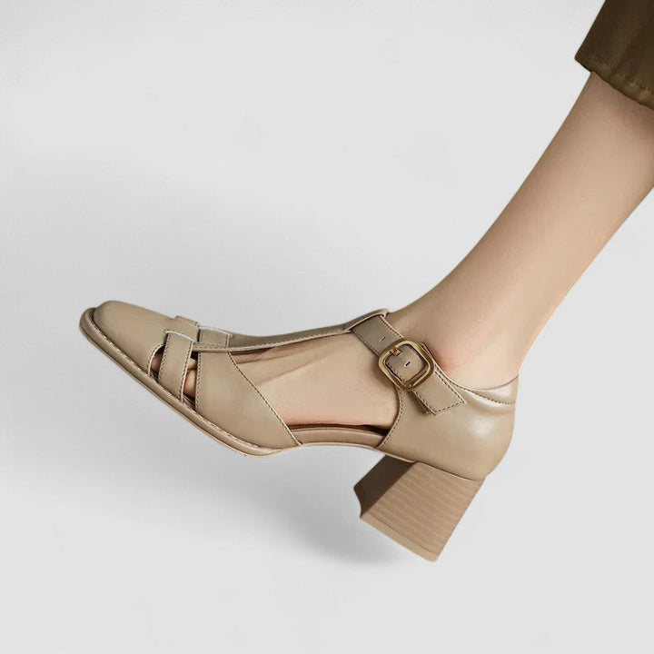 Eliana | Women's Orthopedic T-Strap Block Heels