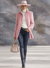 Alia | Women's Casual Fleece Zip Coat Jacket