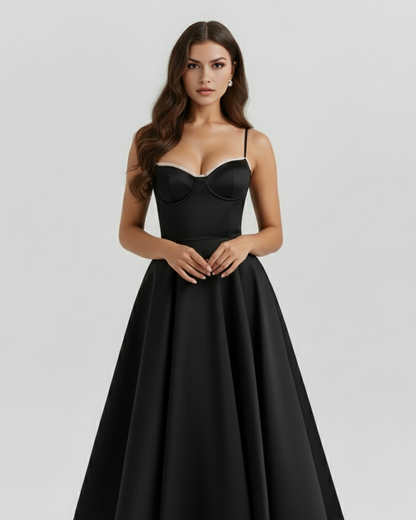 Zoey | Women's Elegant A-Line Midi Dress