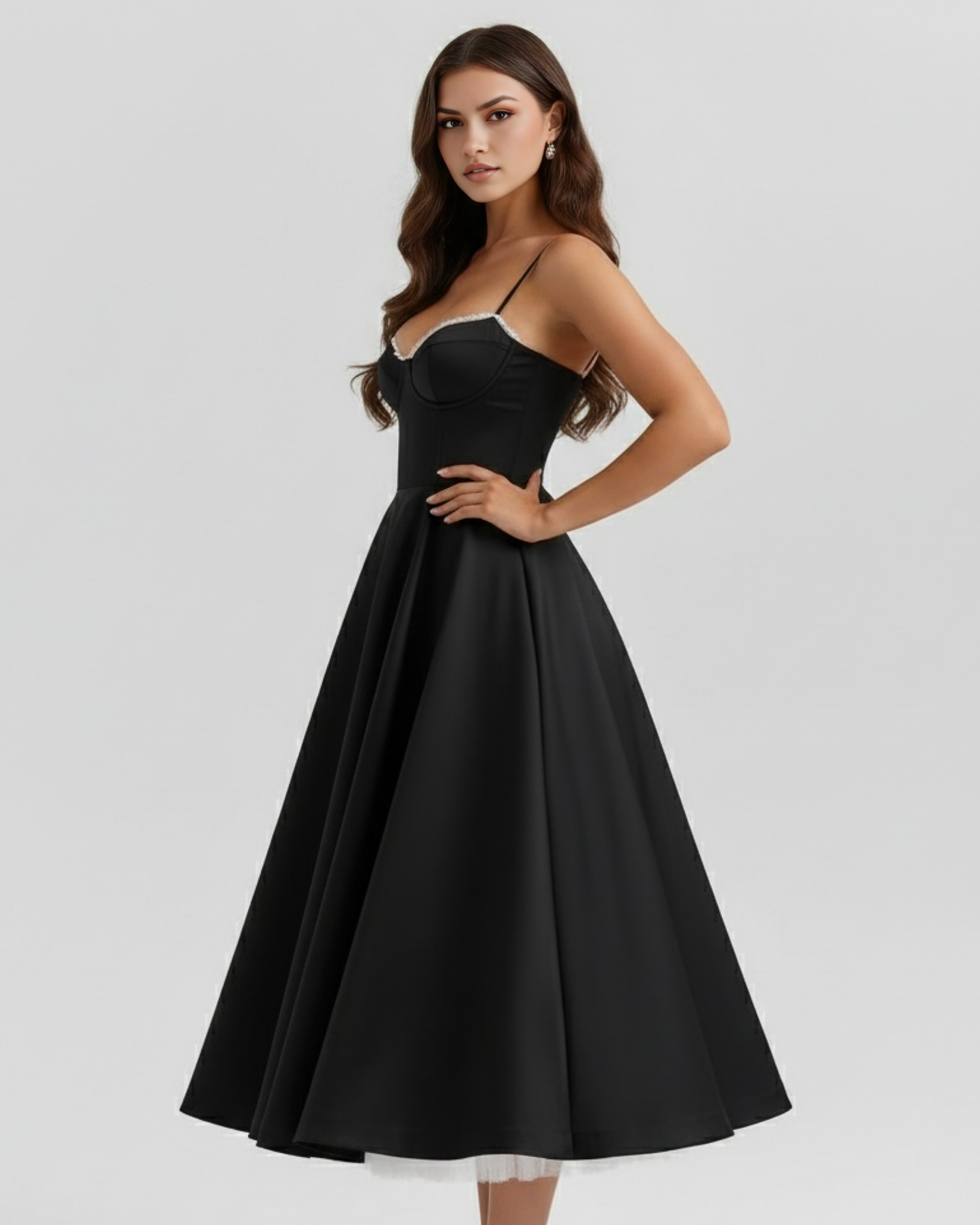 Zoey | Women's Elegant A-Line Midi Dress
