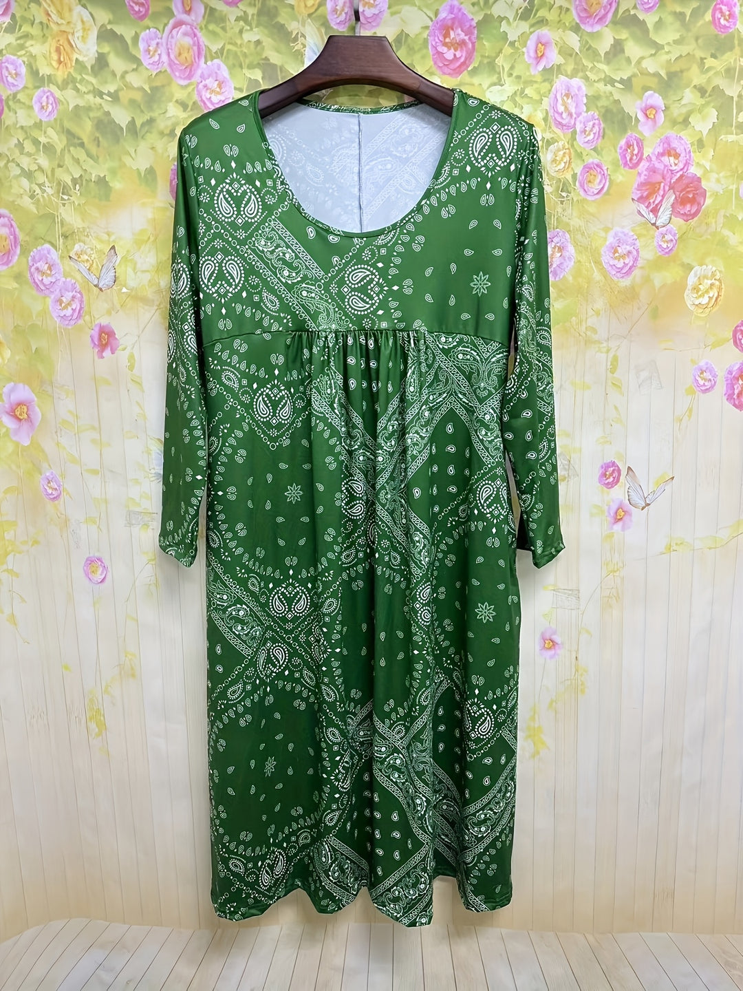 ELOWEN | CASUAL LONG SLEEVE MIDI DRESS