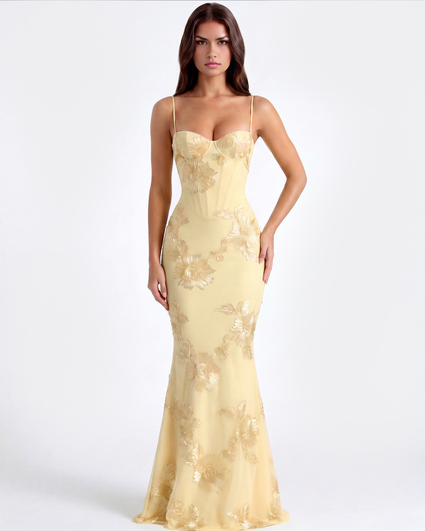 Madelyn | Women's Embroidered Formal Wedding Guest Dress