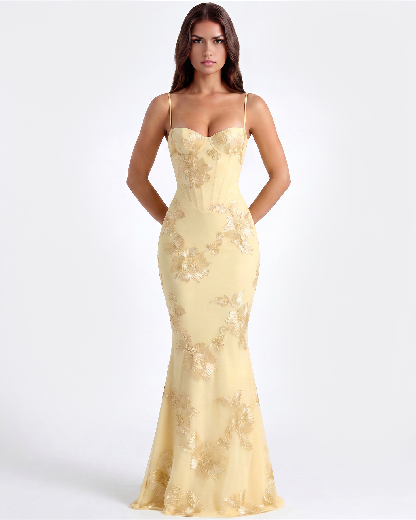 Madelyn | Women's Embroidered Formal Wedding Guest Dress