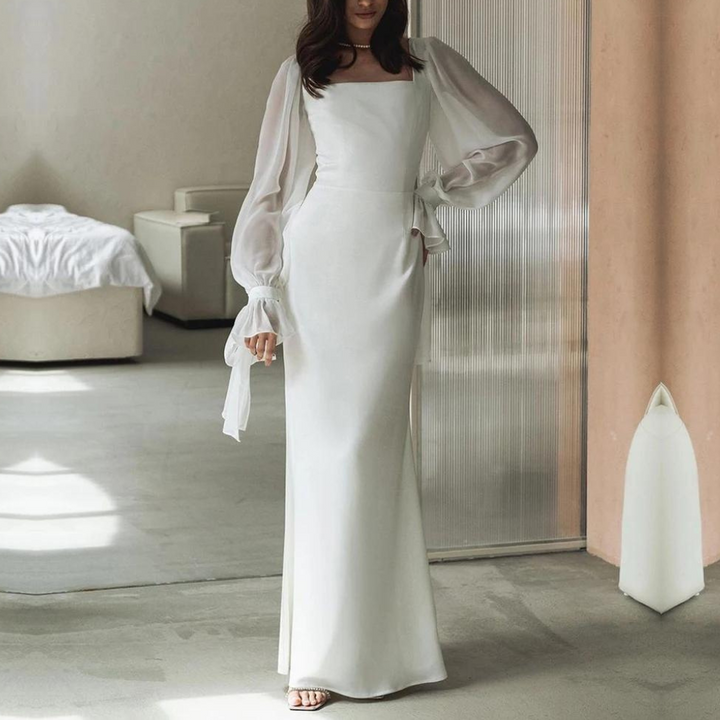 Genevieve | Women's Elegant Longsleeve Wedding Guest Dress