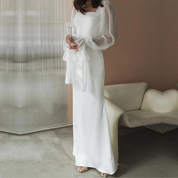 Genevieve | Women's Elegant Longsleeve Wedding Guest Dress