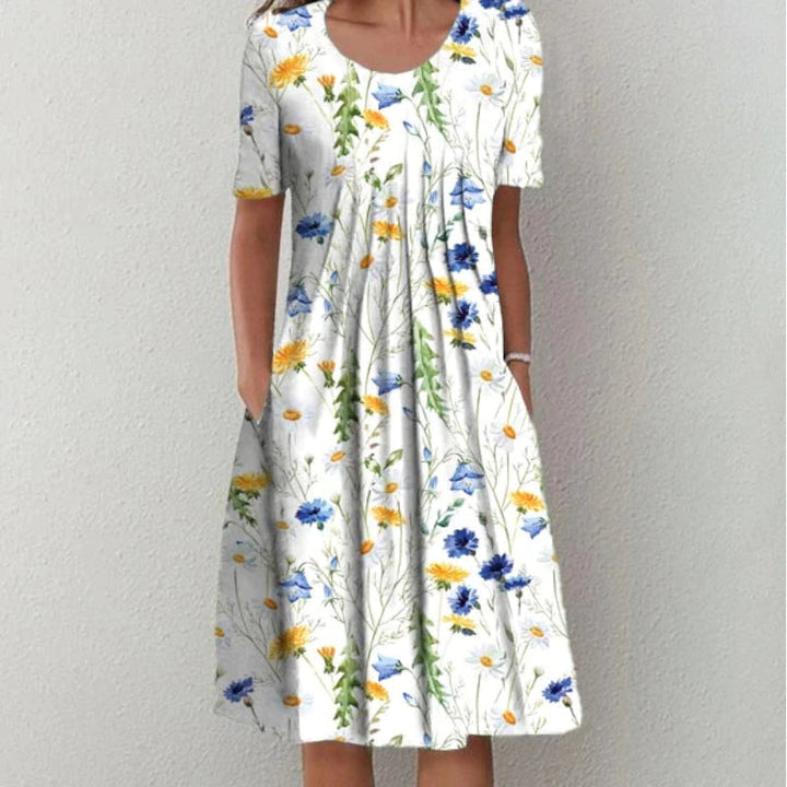 Hailey | Women's Casual Floral Pocket Midi Dress