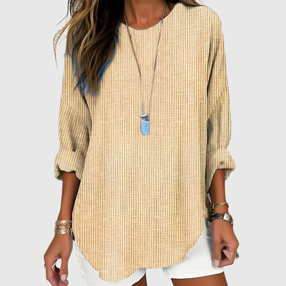 Rhea | Women's Relaxed Fit Striped Summer Blouse