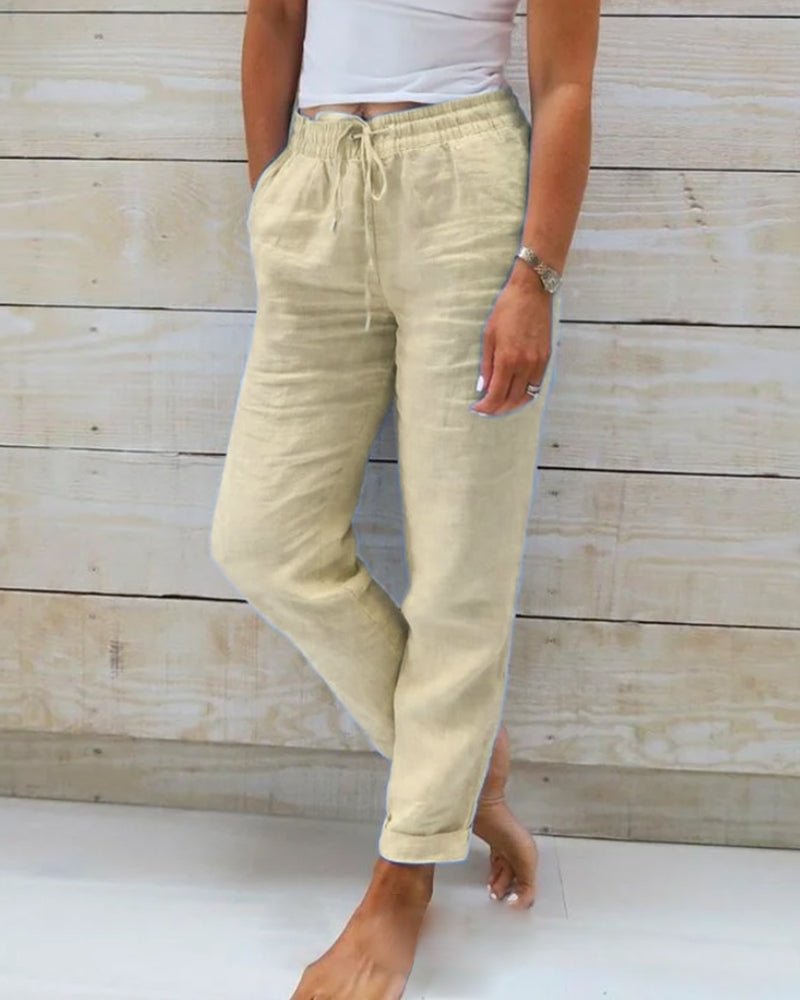 Vaelina | Linen Summer Jogger Pants