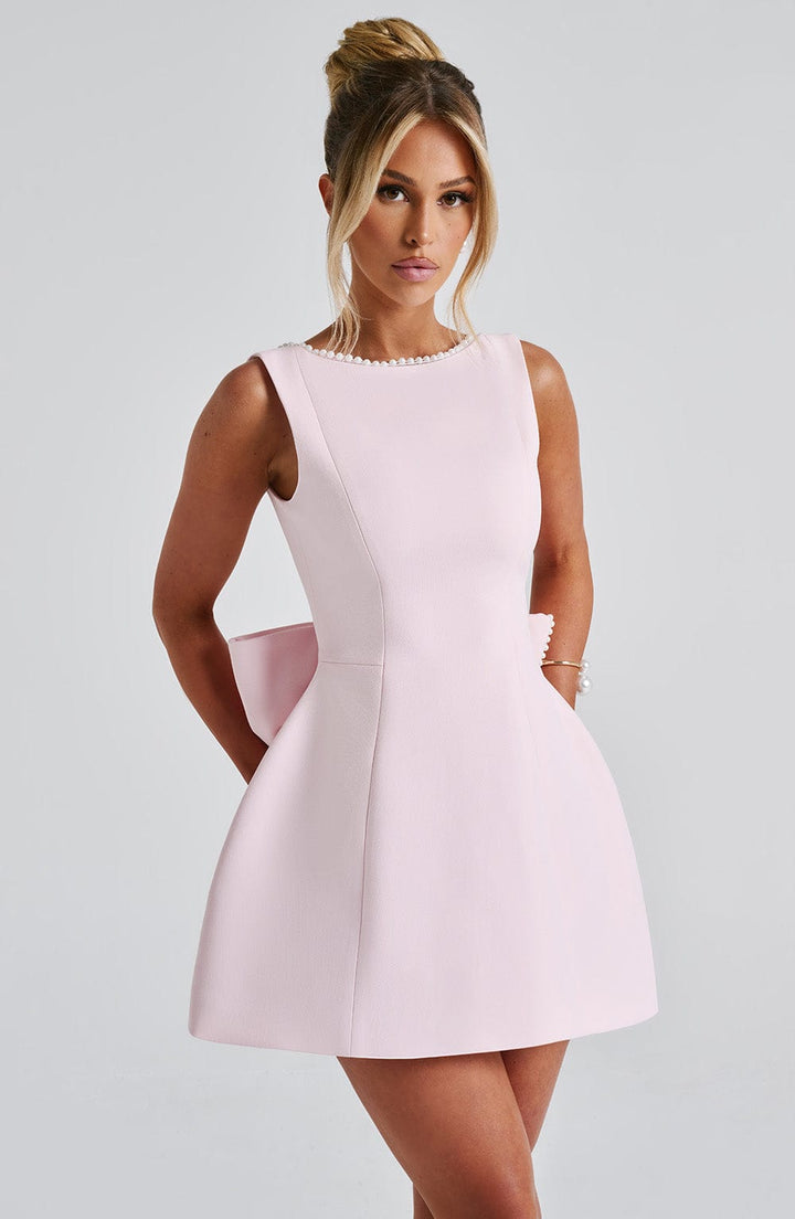 Rosia | Women's Mini Wedding Guest Dress With a Bow