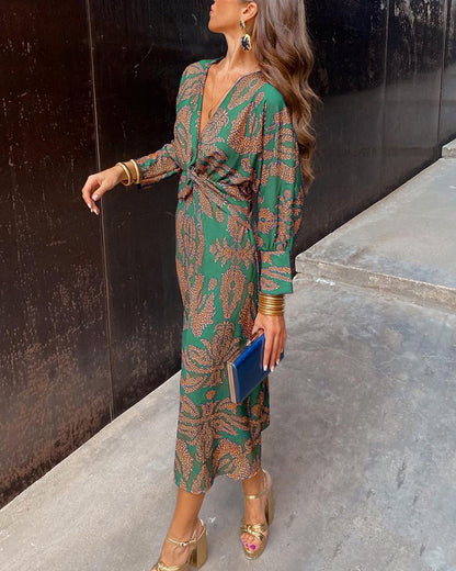 Olivia | Women's Elegant V-Neck Maxi Dress