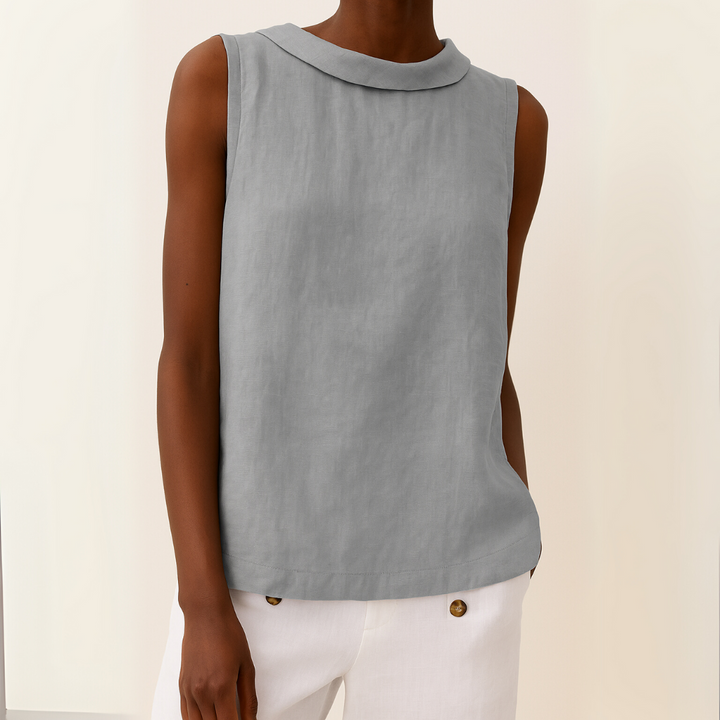 Maria | Women's Mockneck Sleeveless Casual Top