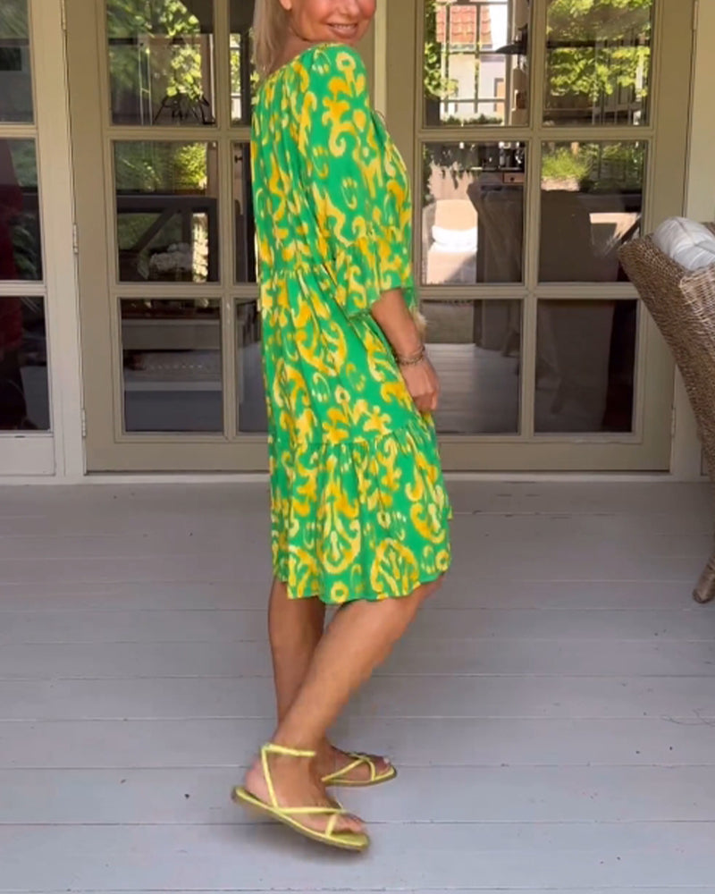 Coralie | Soft Relaxed Print Dress