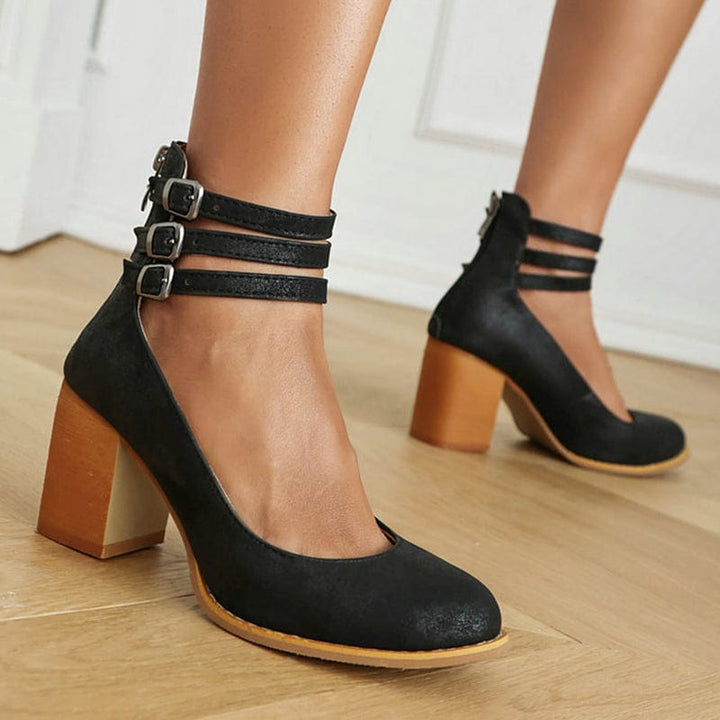Vanessa | Women's Strapped Block Heel Sandals