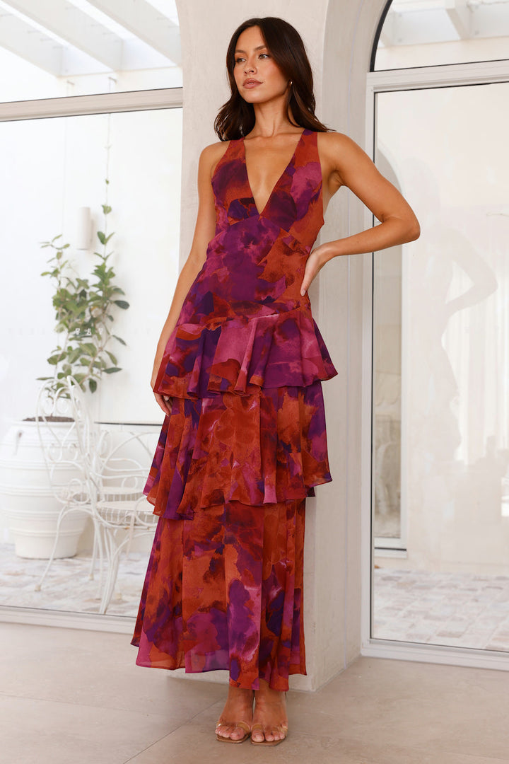 Eileen | Women's Printed V-neck Summer Dress