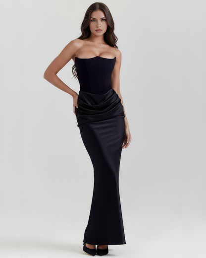 Lucy | Women's Satin Corset Evening Dress