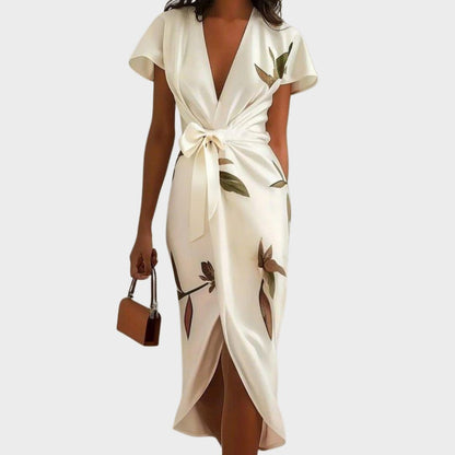 Emilia | Women's Elegant Printed Wrap Dress