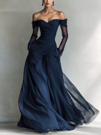Zoey | Women's Elegant Off-Shoulder Maxi Dress