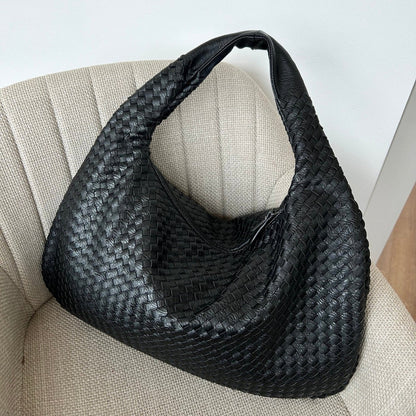 Hannah | Women's Casual Woven Leather Tote Bag