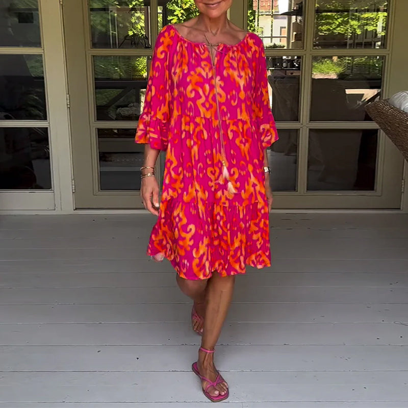 CORALIE | SOFT RELAXED PRINT DRESS