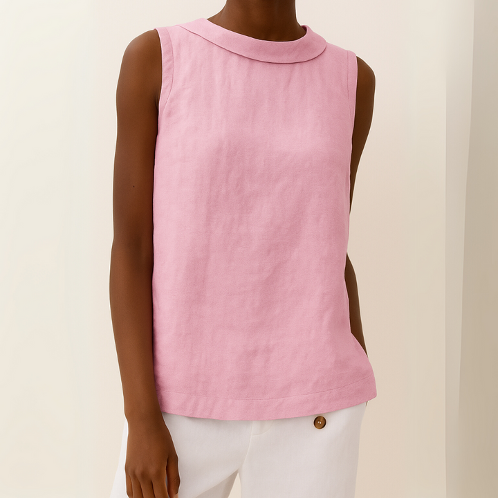Maria | Women's Mockneck Sleeveless Casual Top