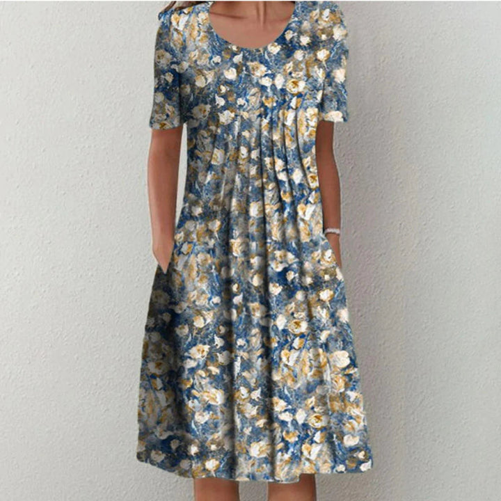 Hailey | Women's Casual Floral Pocket Midi Dress