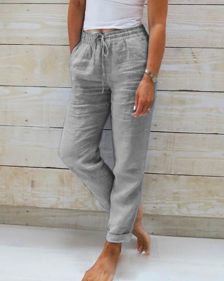 Vaelina | Linen Summer Jogger Pants