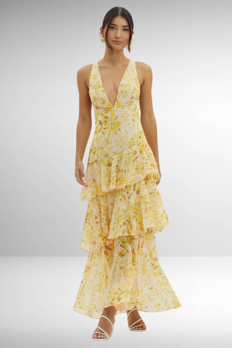 Eileen | Women's Printed V-neck Summer Dress