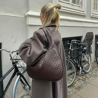 Hannah | Women's Casual Woven Leather Tote Bag