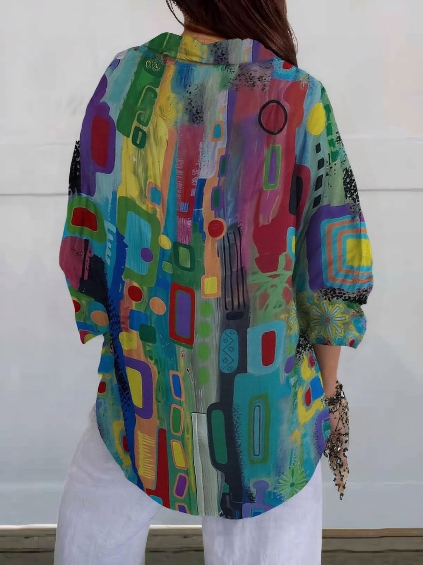Layla | Women's Casual Geometric Blouse