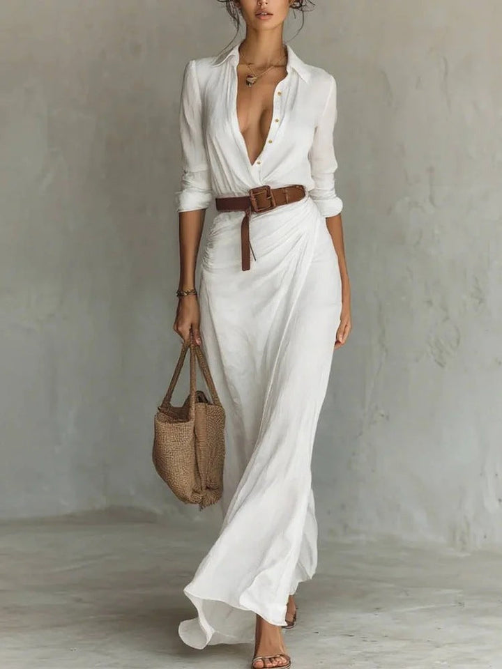 THAMES™ LAPEL MAXI DRESS