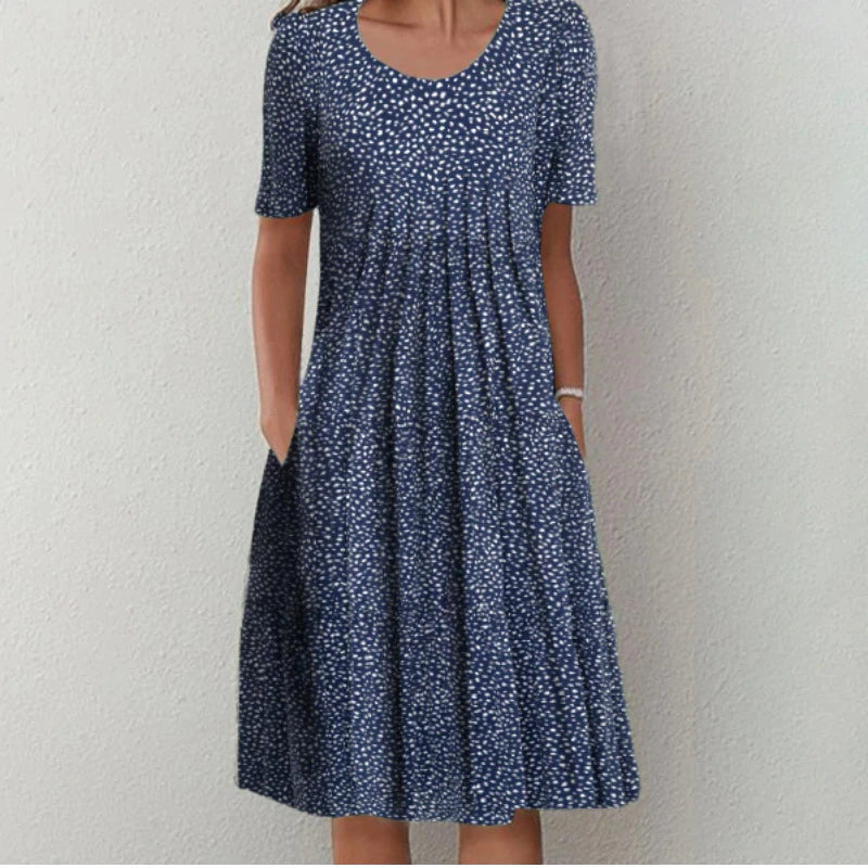 Hailey | Women's Casual Floral Pocket Midi Dress