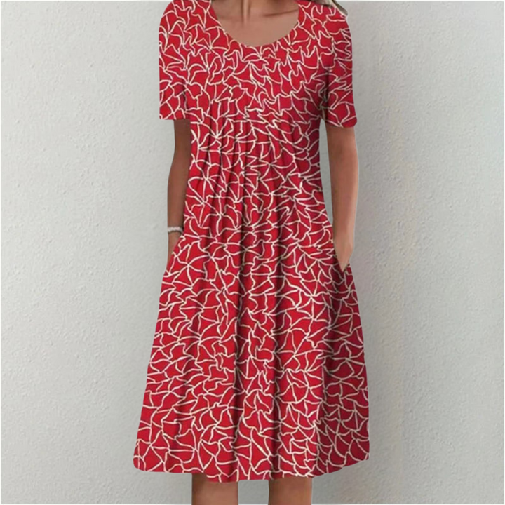 OLIVIA™ FLORAL CASUAL DRESS WITH POCKETS