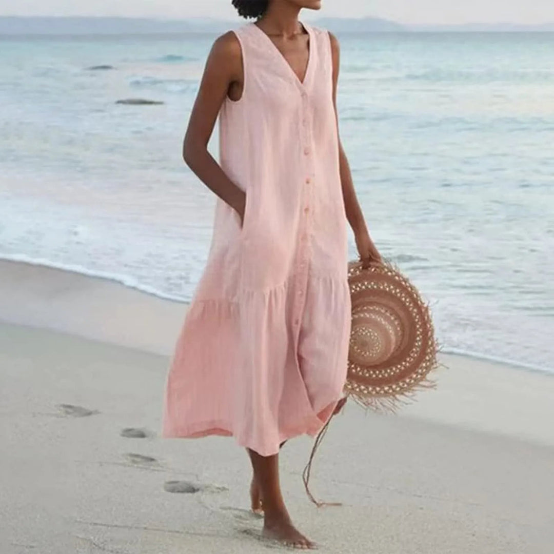 Opal | Women's Casual Beach Dress With Tummy Coverage