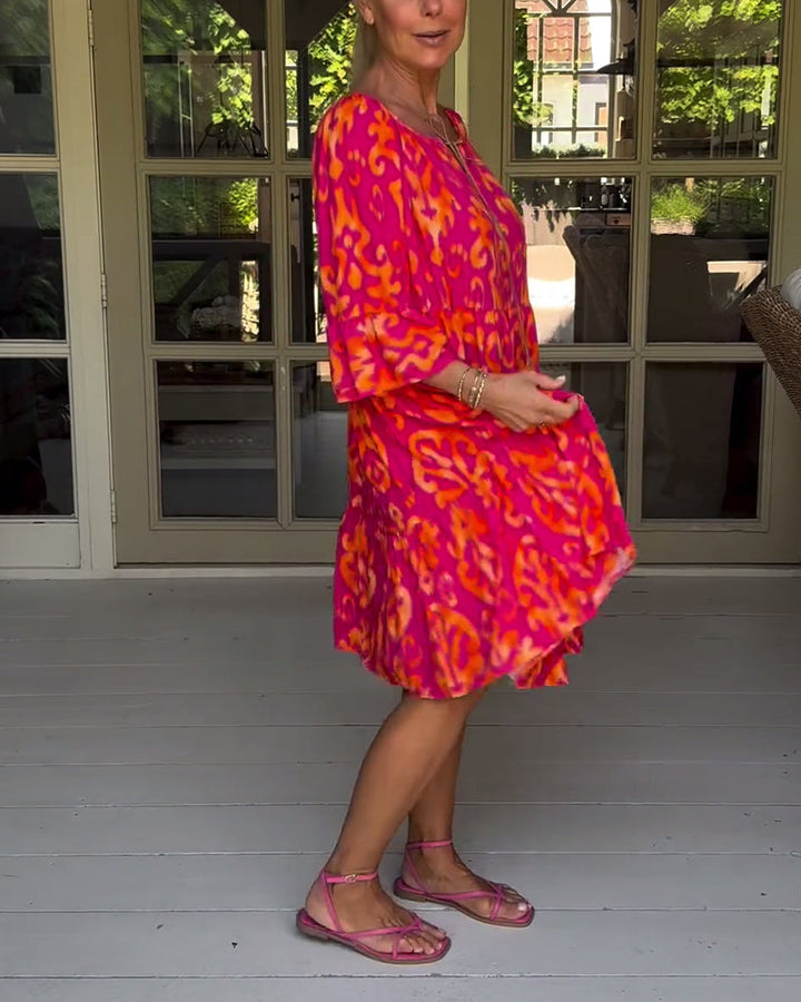 CORALIE | SOFT RELAXED PRINT DRESS