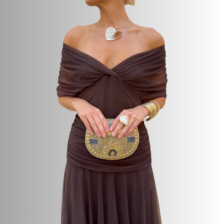 Maxine | Women's Elegant Off-Shoulder Maxi Dress