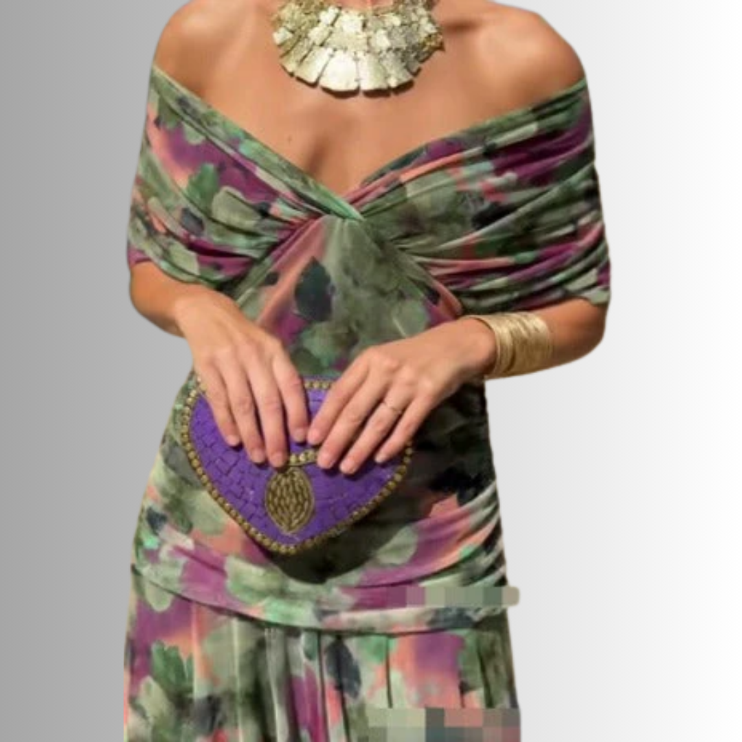 Maxine | Women's Elegant Off-Shoulder Maxi Dress