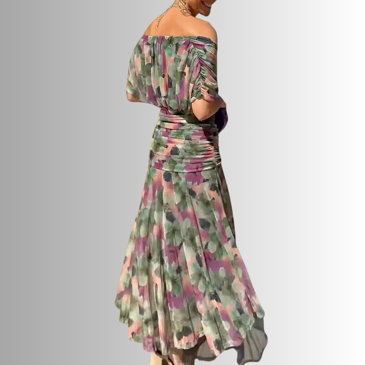 Maxine | Women's Elegant Off-Shoulder Maxi Dress