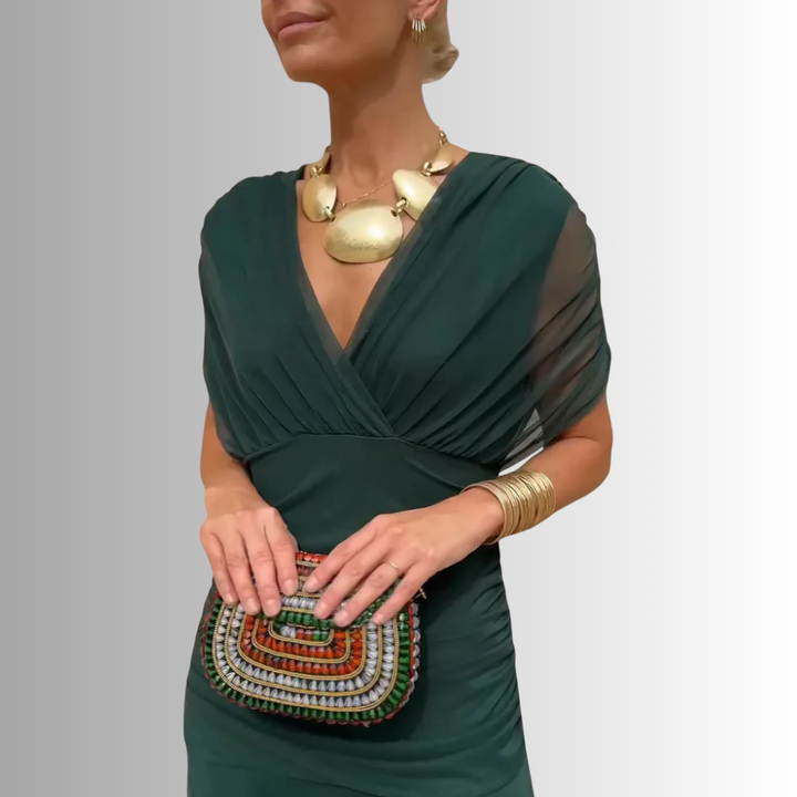 Maxine | Women's Elegant Off-Shoulder Maxi Dress