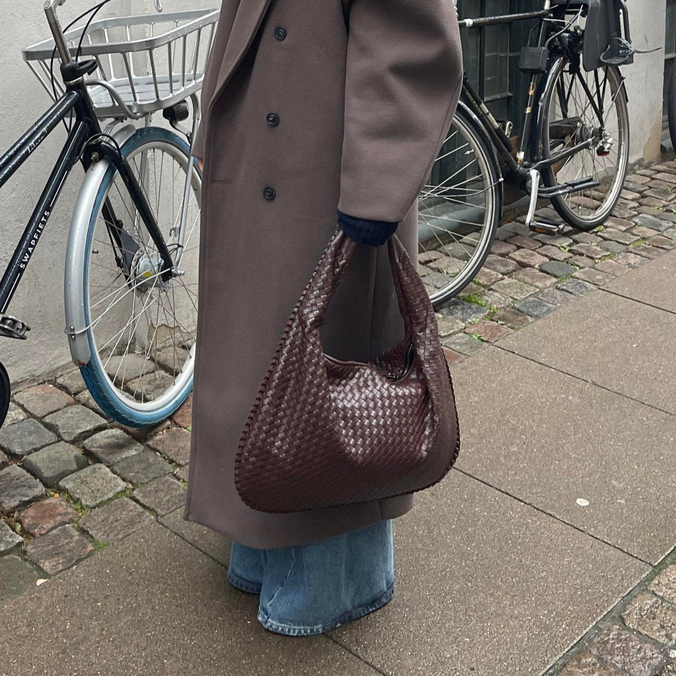 Hannah | Women's Casual Woven Leather Tote Bag