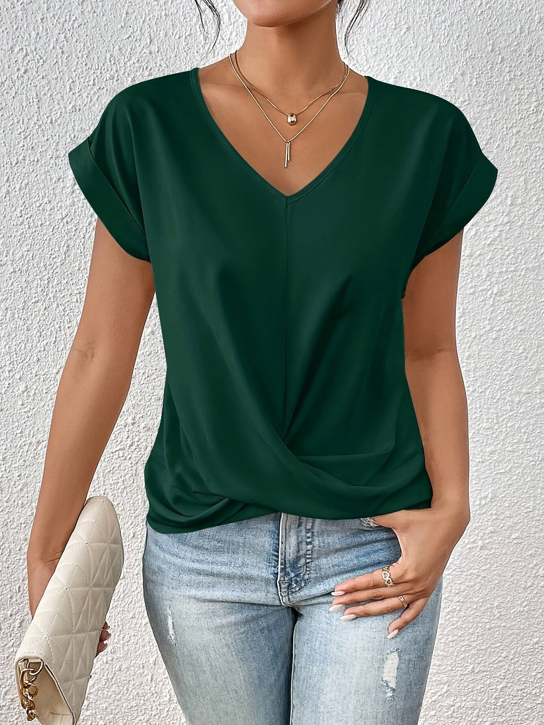 Cleo | Women's Sweetheart Neck Casual T-Shirt
