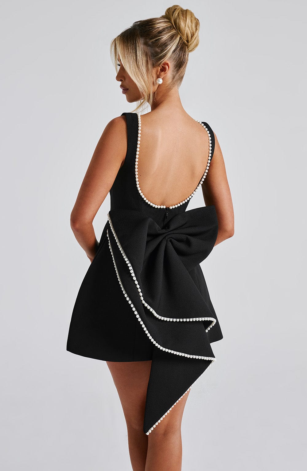 Rosia | Women's Mini Wedding Guest Dress With a Bow