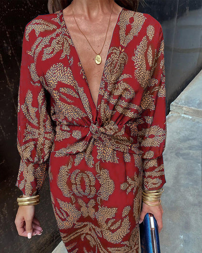 Olivia | Women's Elegant V-Neck Maxi Dress