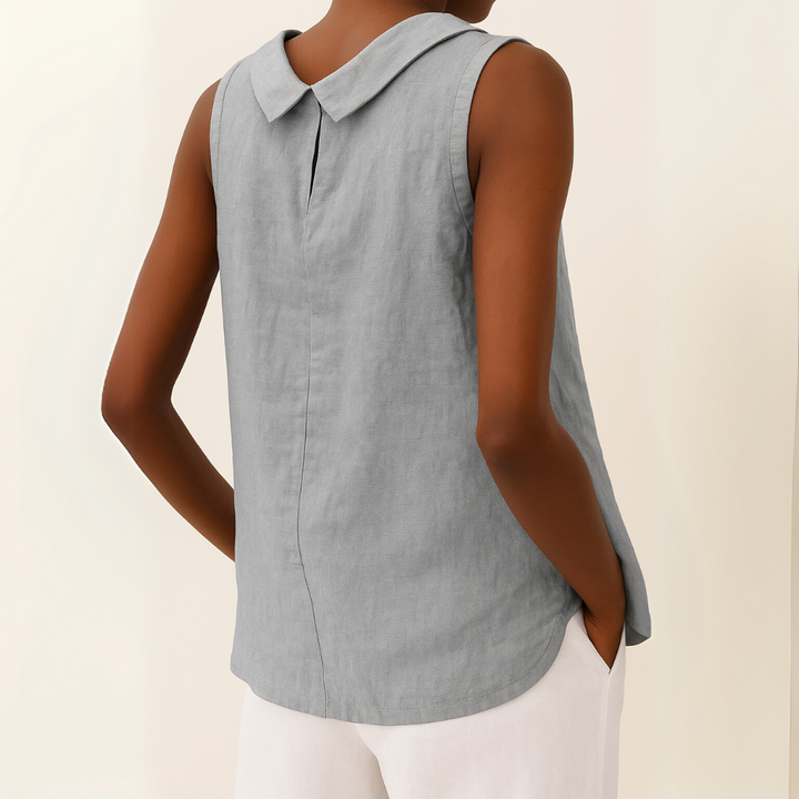 Maria | Women's Mockneck Sleeveless Casual Top