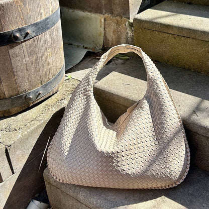 Hannah | Women's Casual Woven Leather Tote Bag