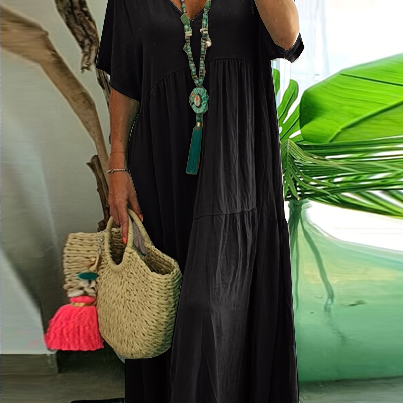 Ava | Women's Casual Summer Dress with Sleeves